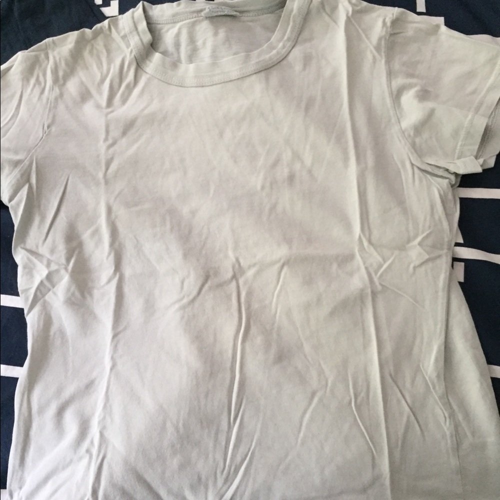 Blue/Gray Brandy Melville plain t-shirt